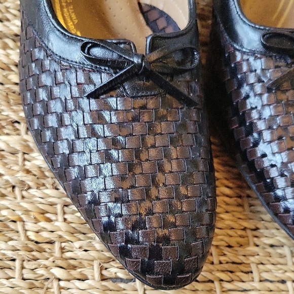 Selby Black and Brown Heels with Sophisticated Design - Picture 2 of 9